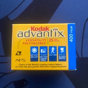 Kodak Advantix 400 Film with Yellow and Blue Design